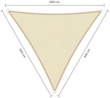 Sunfighter Waterproof driehoek ivoor 5x5x5m.