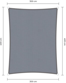 Sunfighter Waterproof Rechthoek grijs 3x4m.