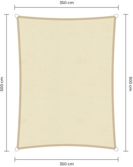 Sunfighter Waterproof Rechthoek ivoor 3,5x5m.