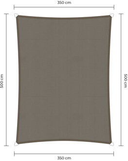 Sunfighter Waterproof Rechthoek taupe 3,5x5m.