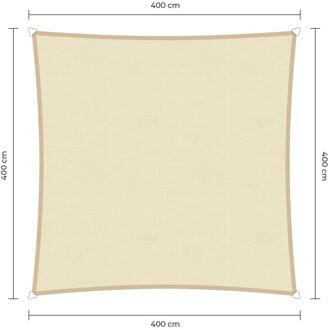 Sunfighter Waterproof vierkant ivoor 4x4m.