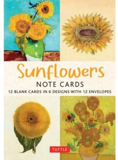 Sunflowers - 12 Blank Note Cards: 12 Blank Cards In 6 Designs With 12 Envelopes In A Keepsake Box - Tuttle Studio