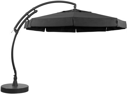 Sungarden Zweefparasol Easy Sun - D 350cm - Carbon - 360° Draaibaar Kantelbaar Aluminium Mast