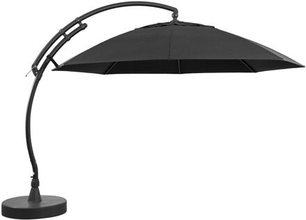 Sungarden Zweefparasol Easy Sun Xl - D 375cm - Carbon - 360° Draaibaar Kantelbaar Aluminium Mast