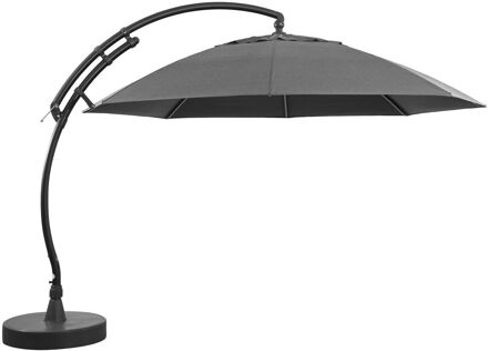 Sungarden Zweefparasol Easy Sun Xl - D 375cm - Titanium - Kantelbaar Aluminium Mast