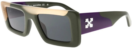 Sunglasses Off White , Green , Unisex - 50 MM