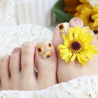 Sunlight Swaying Toenail Art Stickers 24 pcs