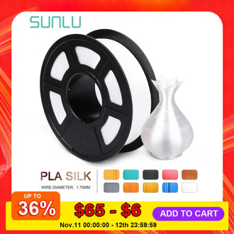 SUNLU 1.75MM Silk Pla Filament 1kg 1.75mm silk 3d Filament for 3D Printer Full color Silk Fialment for DIY artwork printing