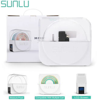 SUNLU 3D Filament Dryer Box With Silk Rainbow 3d Filament 1.75 FilaDryer S1 3D Printer Filament Storage Box Keep Filaments Dry