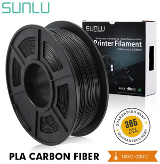 SUNLU 3D Printer Filament PLA Carbon fiber Tolerance +-0.02MM 1kg with Spool 1.75mm hardness PLA Carbon filament
