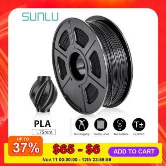 SUNLU PLA 3D Printer Filament PLA 1.75mm 2.2 LBS 1KG Spool new fast ship new 3D printing material for 3D Printers and 3D Pens