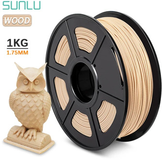 SUNLU PLA Filament 1KG 1.75MM Wood pla filaments 3D Printer Non-toxic Sublimation Supplies Similar Wooden Effect