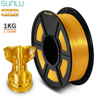 SUNLU PLA SILK Filament 1KG/330M 2.2 lbs 3D Printer Filament DIY For 3D Printer Silk Gloss Refills Biodegradable Material