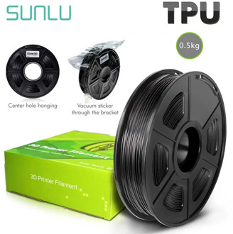 SUNLU TPU 3D Printer Filament Flexible 100% No Bubble TPU Flexible Filament For 3D Printer Non-toxic Sublimation Supplies 1.75mm