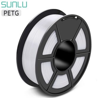 Sunlu Translucence Petg Gloeidraad Voor 3D Printer 1.75Mm Goede Taaiheid Petg Gloeidraad 1Kg Met Spool Lampenkap Verbruiksartikelen Materiaal PETG-WT-1KG