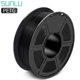 Sunlu Translucence Petg Gloeidraad Voor 3D Printer 1.75Mm Goede Taaiheid Petg Gloeidraad 1Kg Met Spool Lampenkap Verbruiksartikelen Materiaal PETG-zwart-1KG