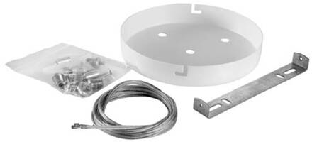 Sunny hanglamp bij LED downlight, wit