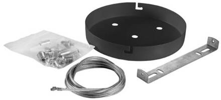 Sunny hanglamp bij LED downlight, zwart