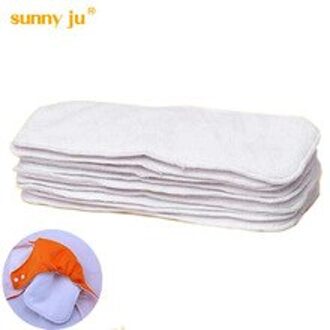 Sunny ju 5 STKS/PARTIJ 3 lagen Inserts Microfiber Katoen Zachte Baby Luiers Wasbare Herbruikbare Baby Luiers Nappy Gloednieuwe