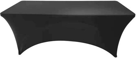 Sunnydays Afdekhoes - langwerpige tafel - zwart - spandex elastiek - 180 x 75 x 74 cm
