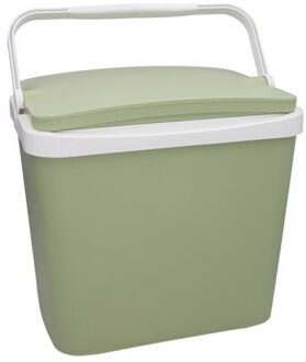 Sunnydays Beach Vibes Koelbox - 24 liter - kunststof - groen - 40 x 30 x 36 cm