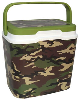 Sunnydays Beach Vibes Koelbox - 29 liter - kunststof - camouflage print - 39 x 27 x 37 cm