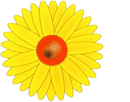 Sunnydays Fruitvliegjes val zonnebloem raamsticker - 3x stickers - geel - diameter 8,5 cm