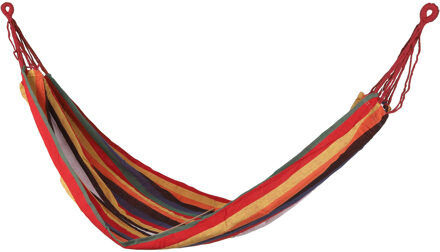 Sunnydays Hangmat Beach Vibes - multi kleurenmix - 200 x 80 cm - touwen frame