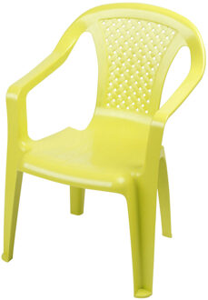 Sunnydays Kinderstoel - groen - kunststof - buiten/binnen - L37 x B35 x H52 cm