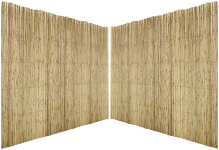 Sunnydays Rietscherm / rietmat - 2x - L500 x H100 cm - tuinscherm / schutting