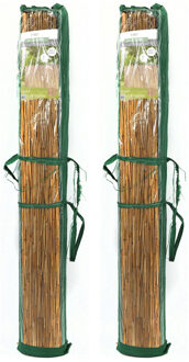 Sunnydays Rietscherm / rietmat - 2x - L500 x H150 cm - tuinscherm / schutting