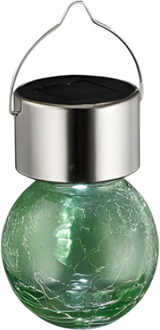 Sunnydays Solar sfeer hanglamp - tuin - lampenbol - groen - glas - 9 cm