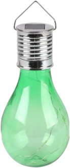 Sunnydays Solar sfeer hanglamp - tuin - lampenbol - groen - kunststof - 15 cm