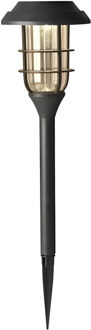 Sunnydays Tuinlampen / prikspot Solar Mood - zwart - kunststof - waterbestendig - 42 cm