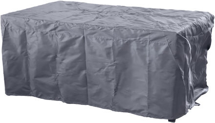 Sunnydays Tuintafel meubel beschermhoes - donker grijs - kunststof - 200 x 130 - waterafstotend