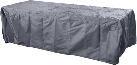 Sunnydays Tuintafel meubel beschermhoes - donker grijs - kunststof - 240 x 130 - waterafstotend - re