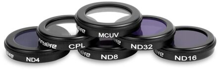 Sunnylife Mcuv Cpl Nd Serie Lens Filter Set Voor Dji Mavic Air Filters Uv Polarisator Nd Gimbal Camera Lens Cover zonnekap Set ND4-ND8-ND16-ND32