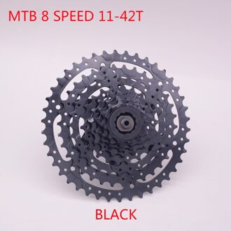 Sunrace 8 Speed Mtb Cassette Berg Fiets Vliegwiel 11-40T/11-42T Tandwiel 8 Speed zwart 42T