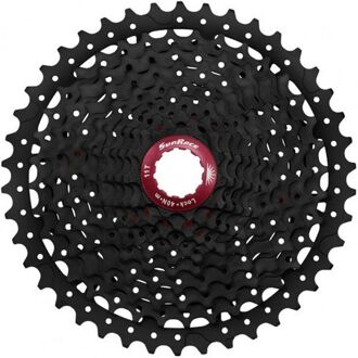 Sunrace Cassette 11SP MX8 11-42T zwart/rood