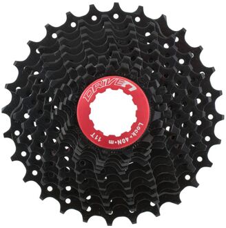 Sunrace Cassette Csrx1 11S 11-28T staal zwart/rood