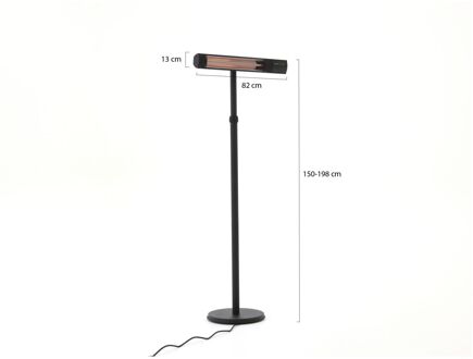 SunRed Royal Diamond Dark Terrasheater Zwart