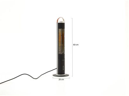 SunRed Ultra Smart Apollo staande terrasverwarmer 1200 Watt - Laagste prijsgarantie! Zwart