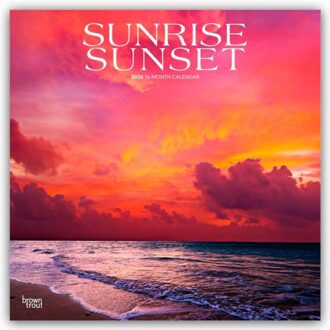 Sunrise Sunset - Sonnenaufgänge - Sonnenuntergänge 2026 - 16-Monatskalender - - Browntrout Publishers