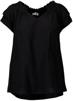 Sunrise Zwarte Top Vrouwen Trendy Stijlvol Co'Couture , Black , Dames - M,Xs