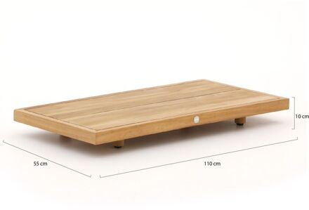 Suns Aspen lounge tuintafel 110x55x10cm - Laagste prijsgarantie! Bruin