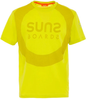 Suns Casual Katoenen Shirt Suns , Yellow , Heren - 2Xl,Xl,L,M,S