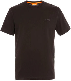 Suns Casual Katoenen T-shirt Suns , Black , Heren - 2Xl,L,M,S