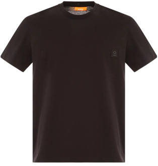 Suns Casual Katoenen T-shirt Suns , Black , Heren - 2Xl,Xl,L,M,3Xl