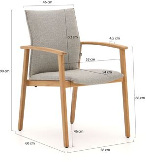 Suns Florine dining tuinstoel stapelbaar - Laagste prijsgarantie! Grijs