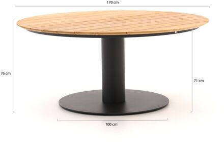 Suns Grado dining tuintafel ø170cm - Laagste prijsgarantie! Bruin